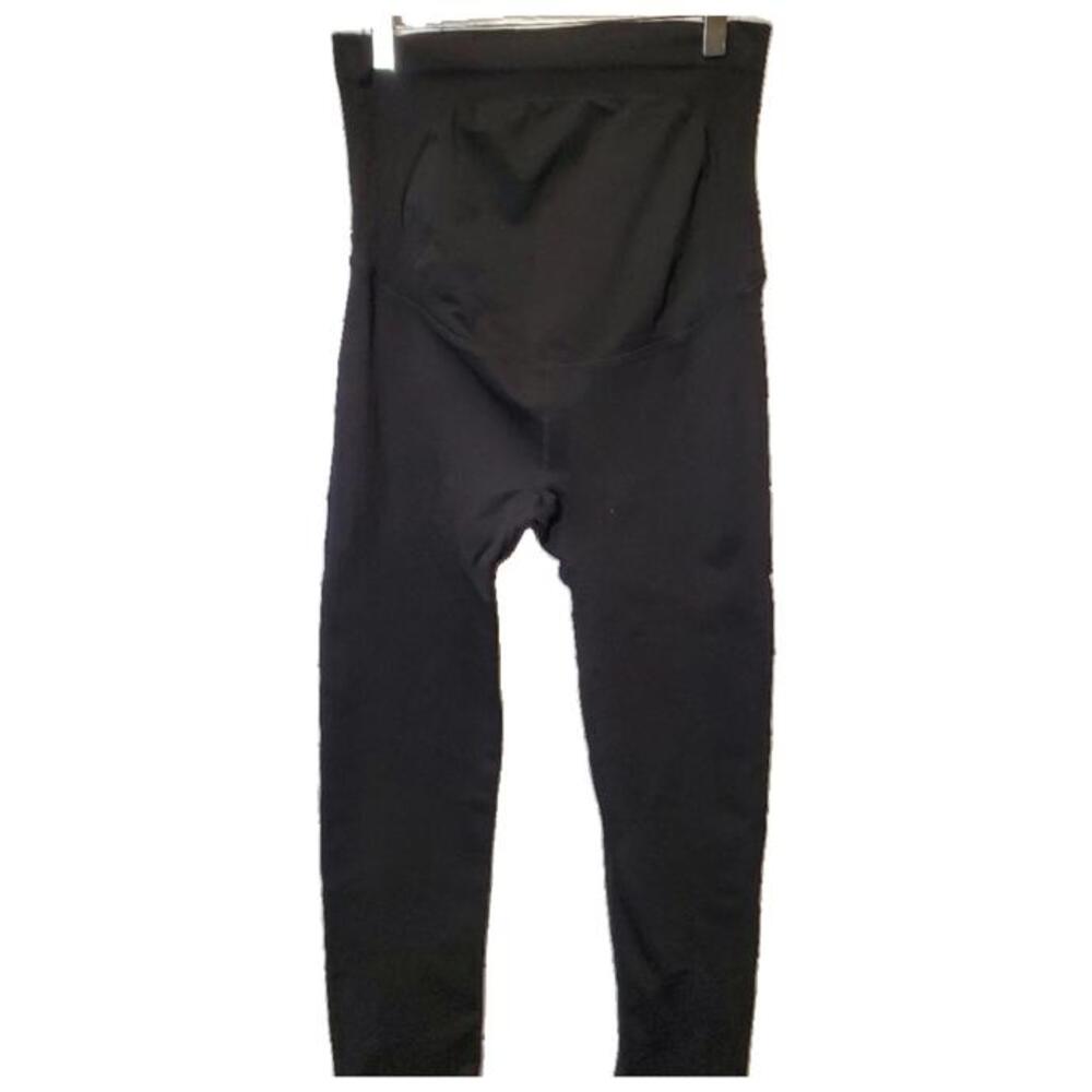FIRST KICK Ladies Black Maternity Leggings high waist